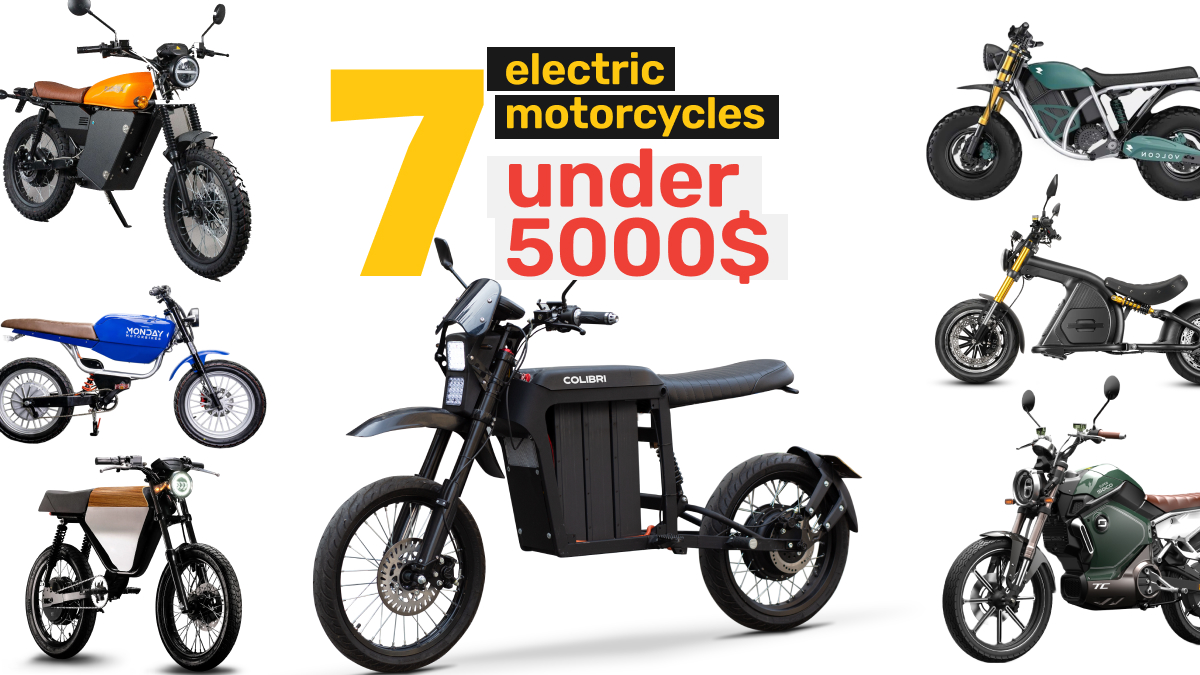 7 Best Electric Motorcycles under $5,000