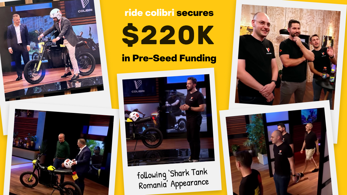 Ride Colibri Secures $220,000 in Pre-Seed Funding Following ‘Shark Tank Romania’ Appearance